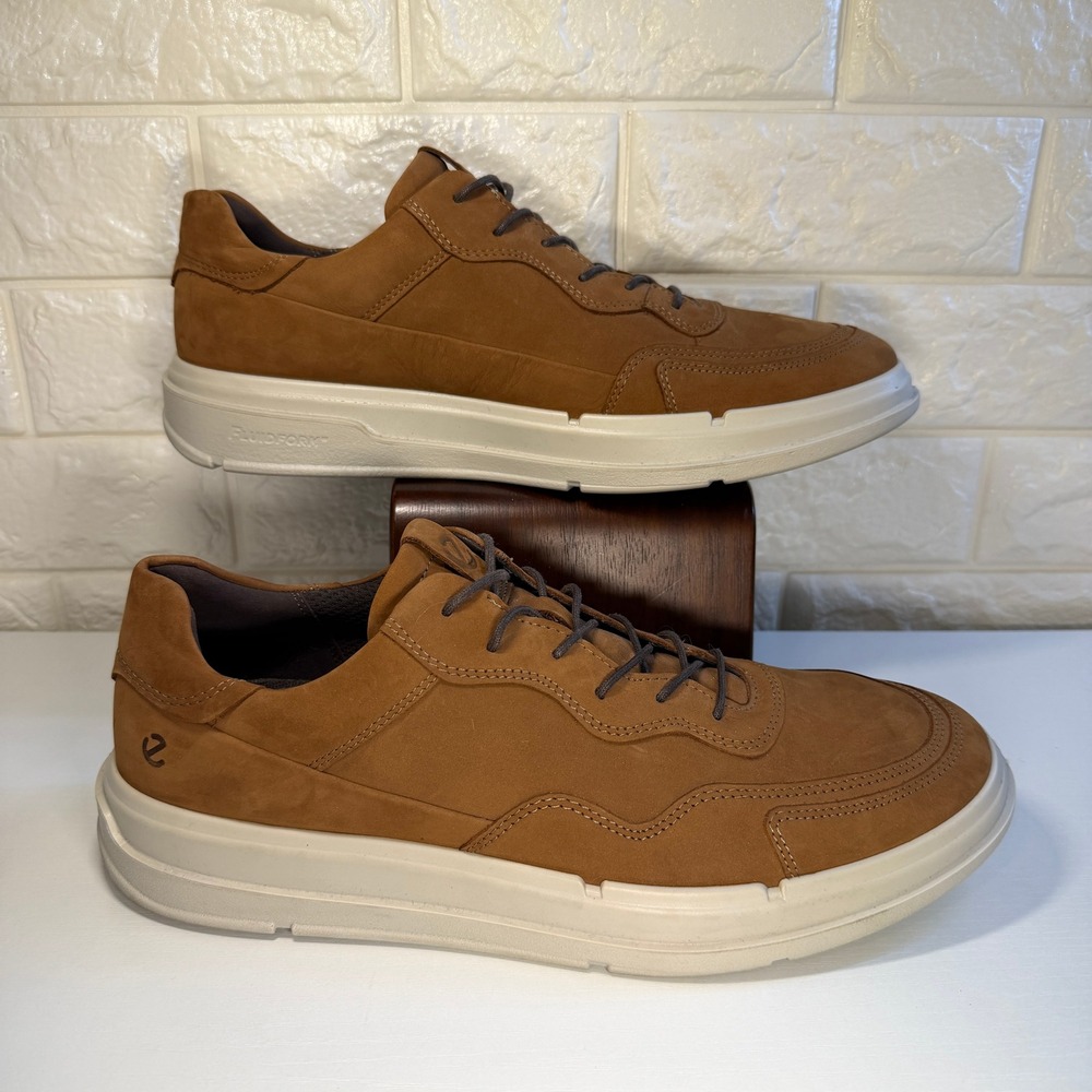 ECCO Men's Street Tray Classic Sneaker | Size 12-12.5 US | Navajo Brown Suede